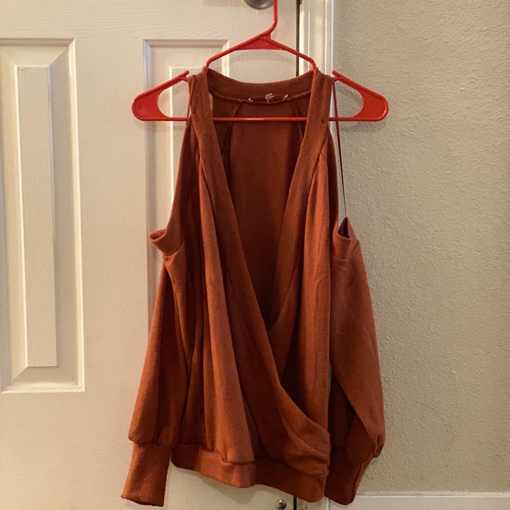Burnt orange sweater